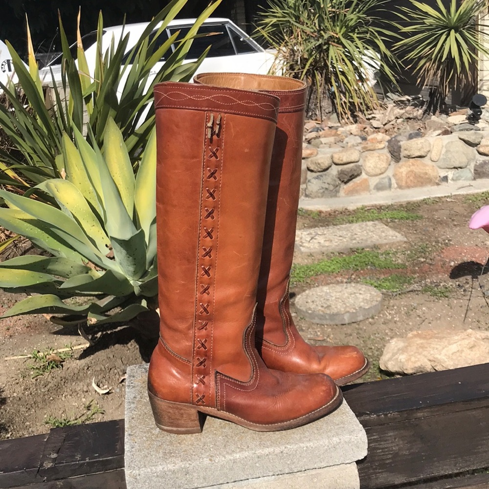 Late 70s Vintage Leather Boots